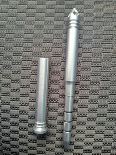 Dango P01 penna alluminio gunmetal con taccuino 48 pagine