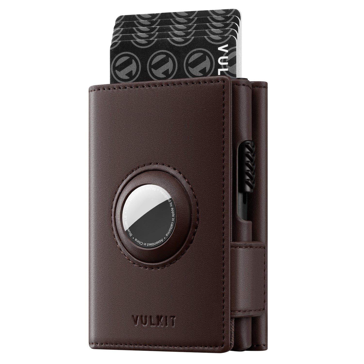 VULKIT VC313 Portafoglio Pop-Up Airtag Nero 11 Carte