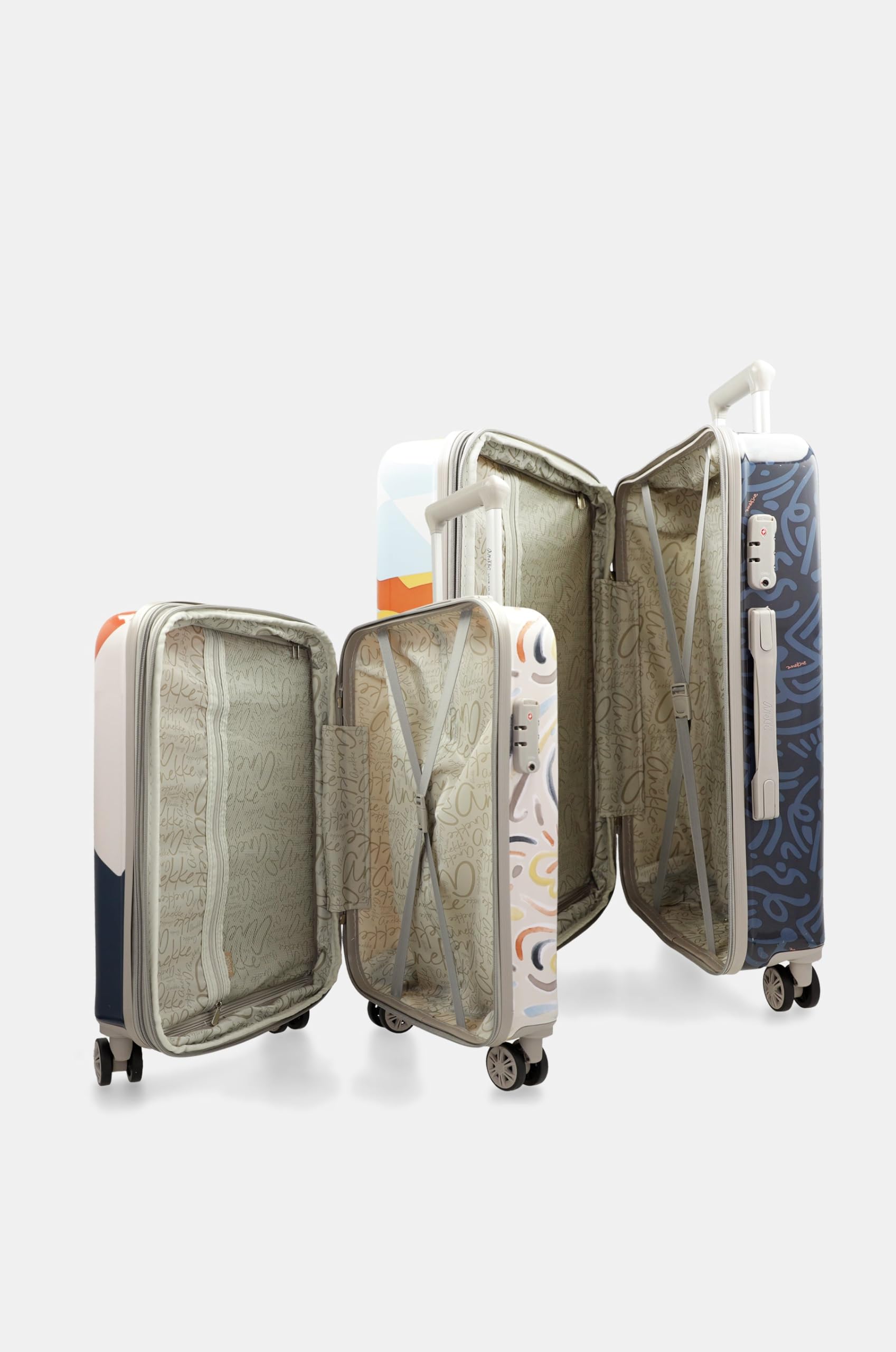 Anekke Eikon Set Valigie 2 Pezzi Stampa Viaggio
