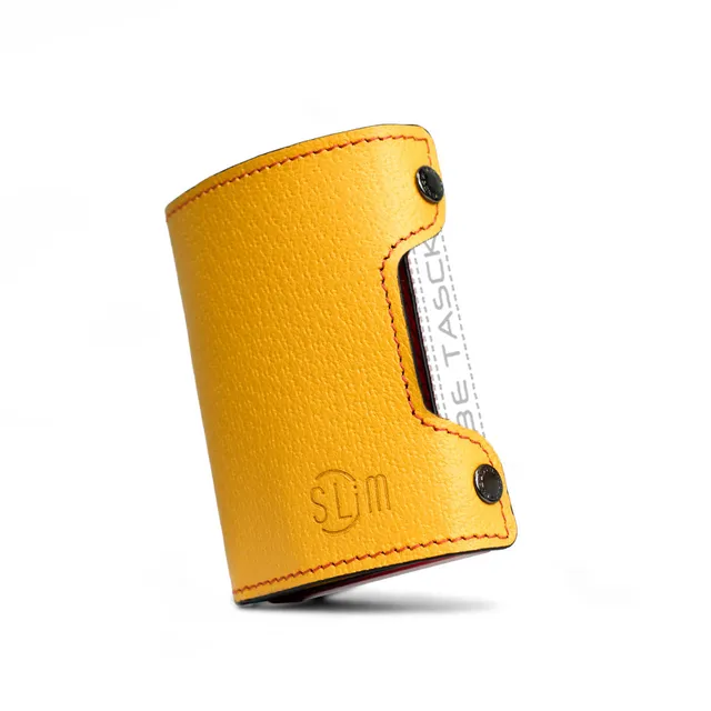 SLim Cover Be Tasck cinghialino giallo rosso pelle
