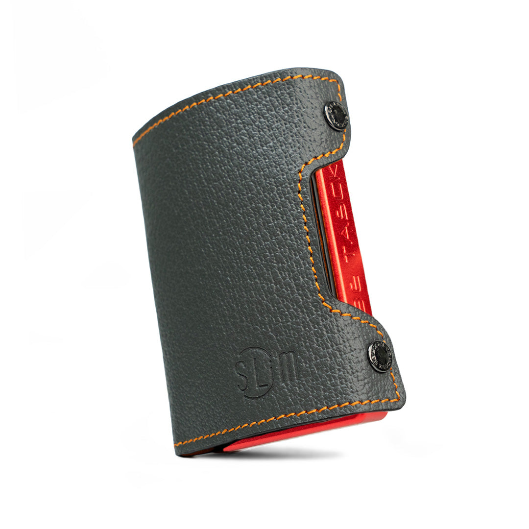 SLim Be Tasck Cinghialino Grigio Arancio portafoglio
