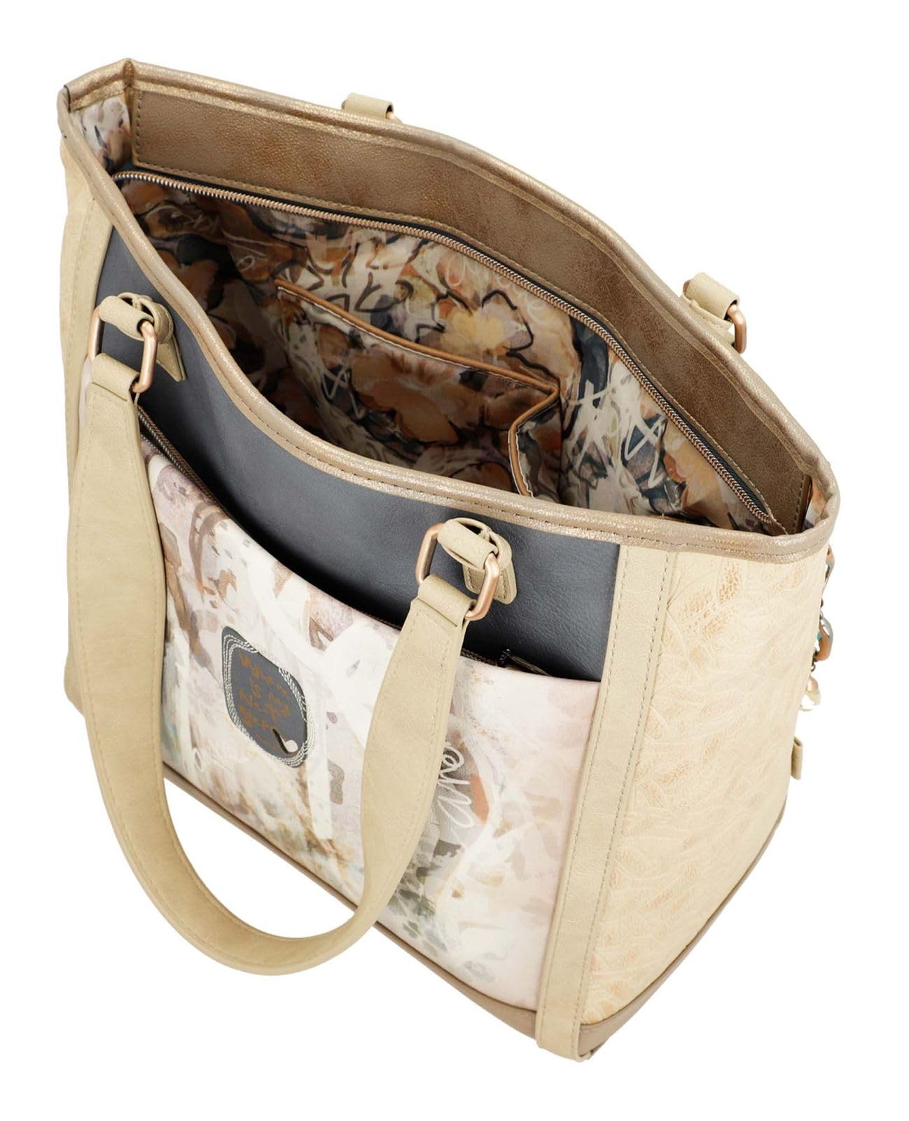 Anekke Memories borsa a spalla grande multicolor