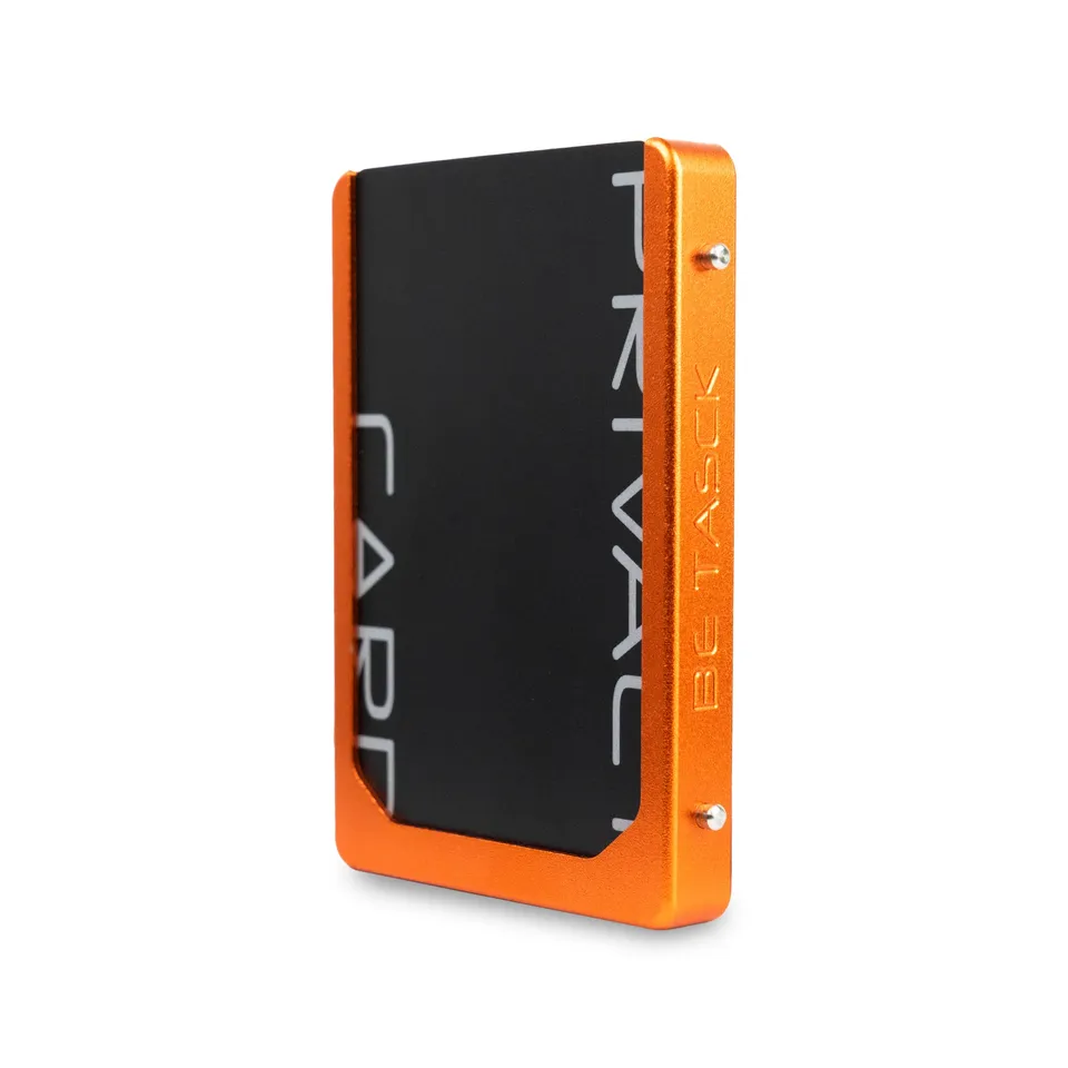 SLim Be Tasck Frame portacarte Arancio alluminio