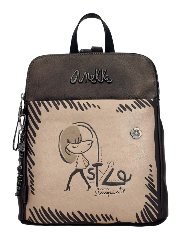 Anekke Nature Koko Zaino Triple Scomparto Donna Stampato
