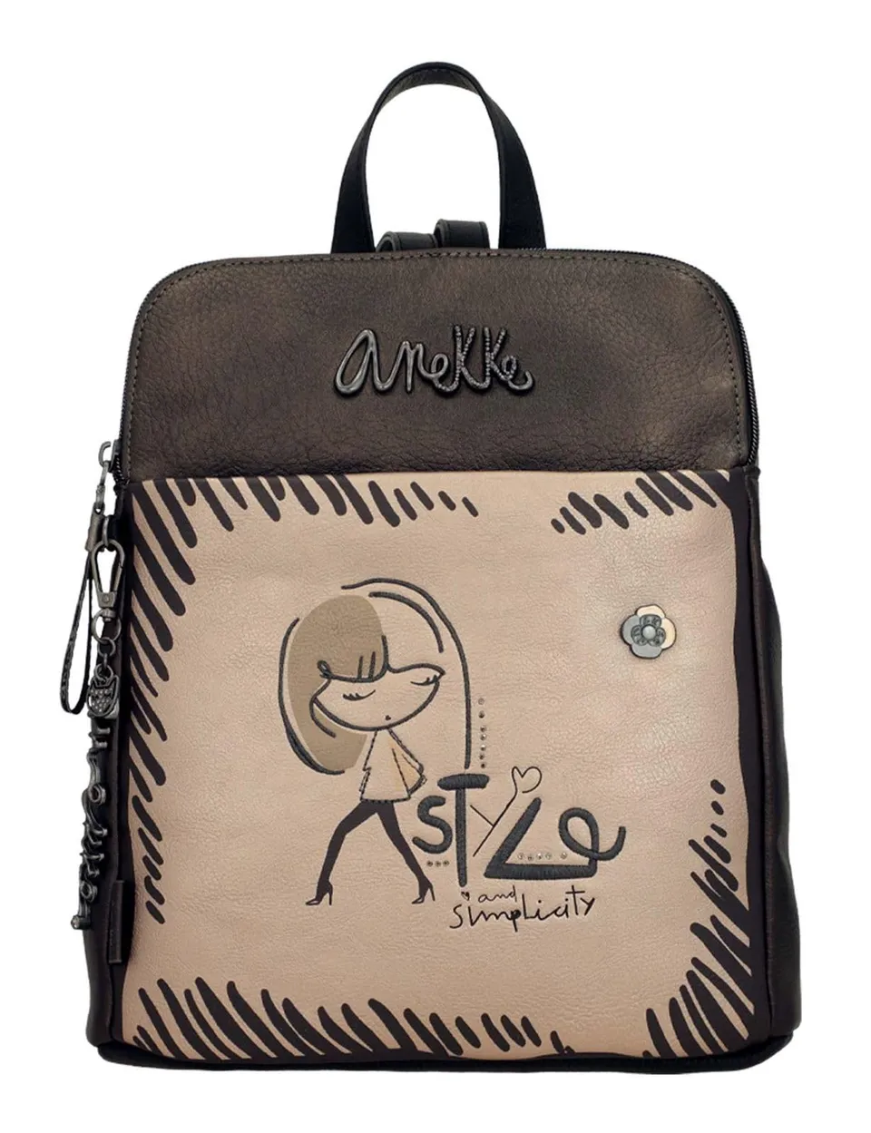 Anekke Nature Koko Zaino Triple Scomparto Donna Stampato