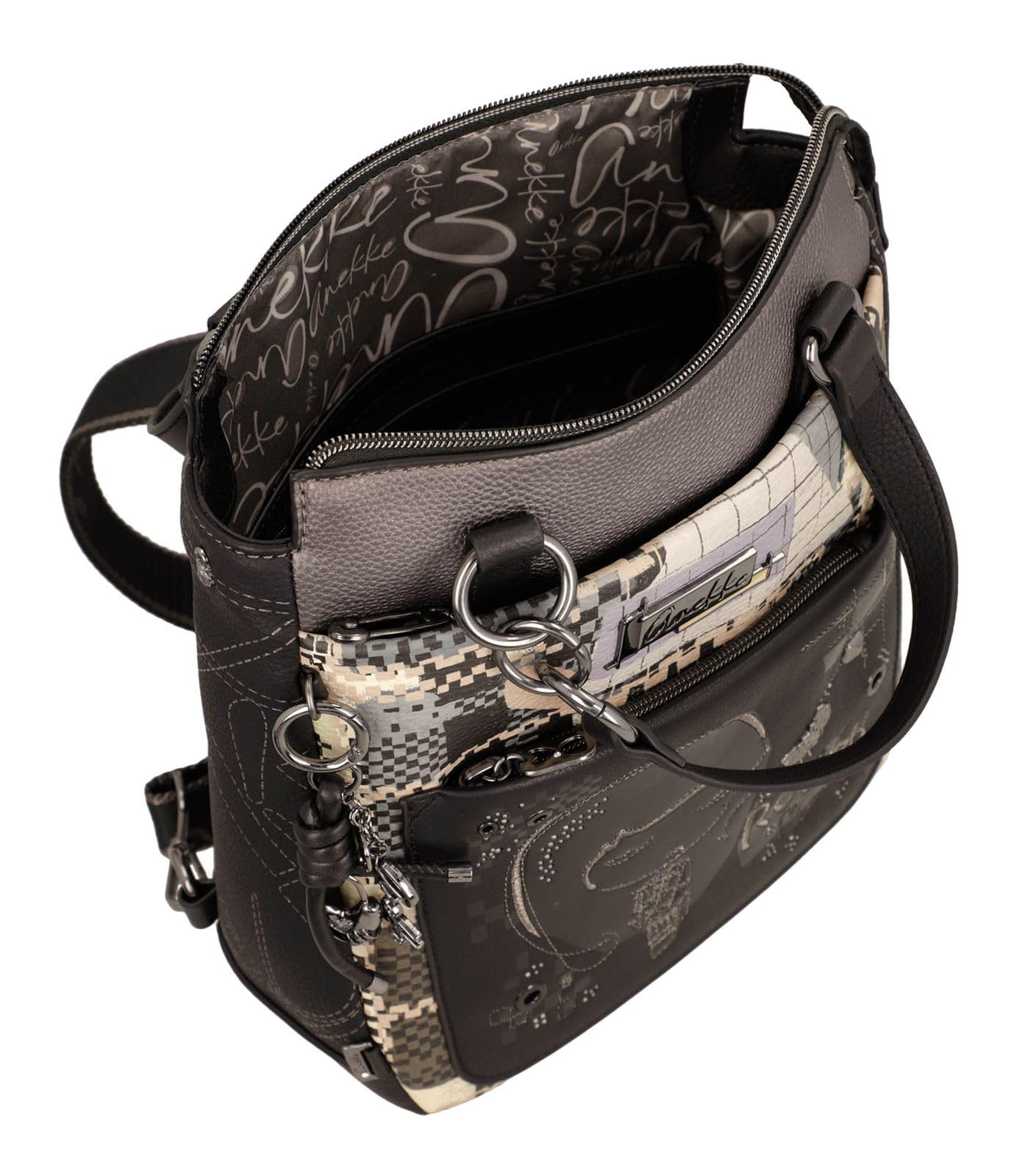 Anekke Iron Zaino Convertibile Borsa Spallacci Scomparsa