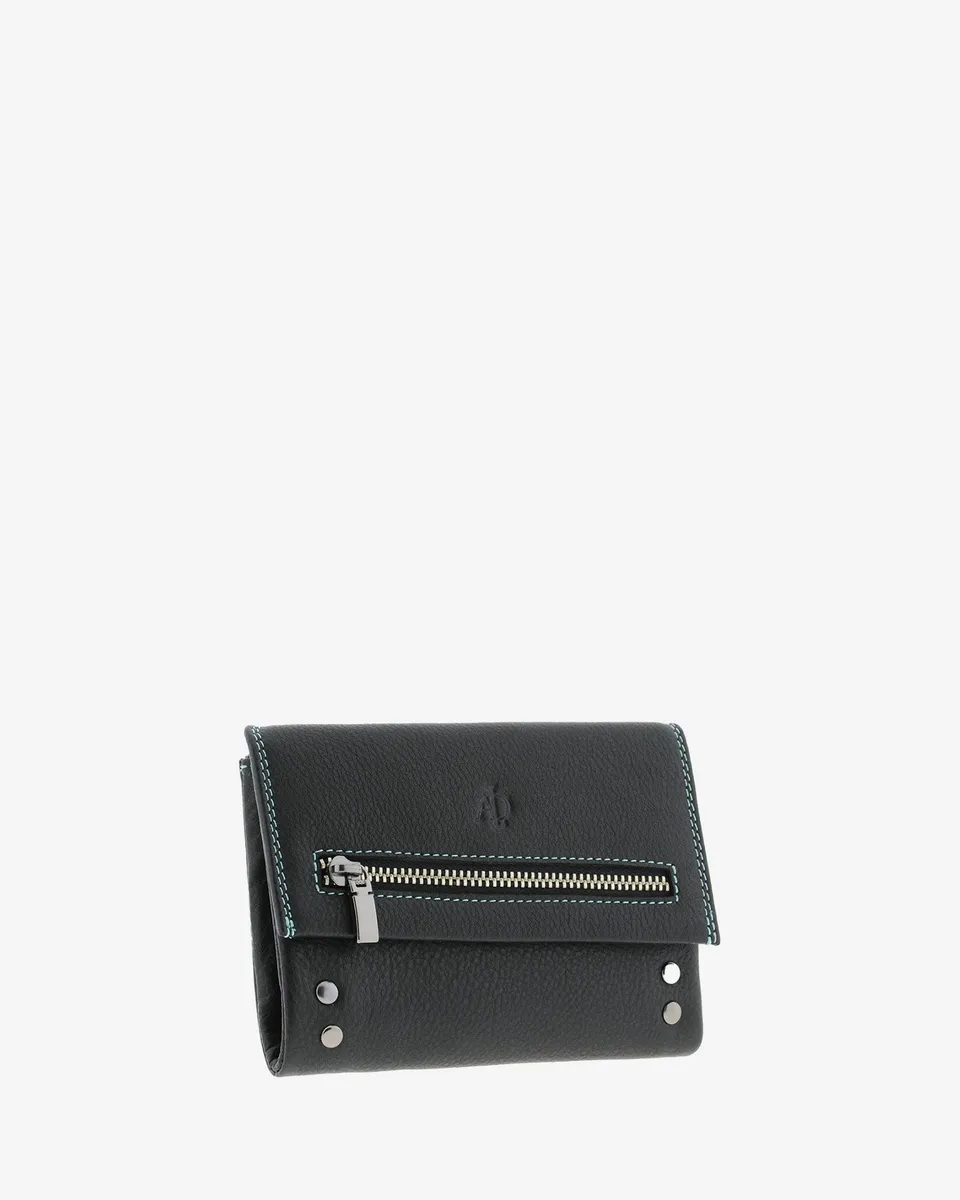 Adapell Satine 4164 portafoglio donna pelle nero 9 carte