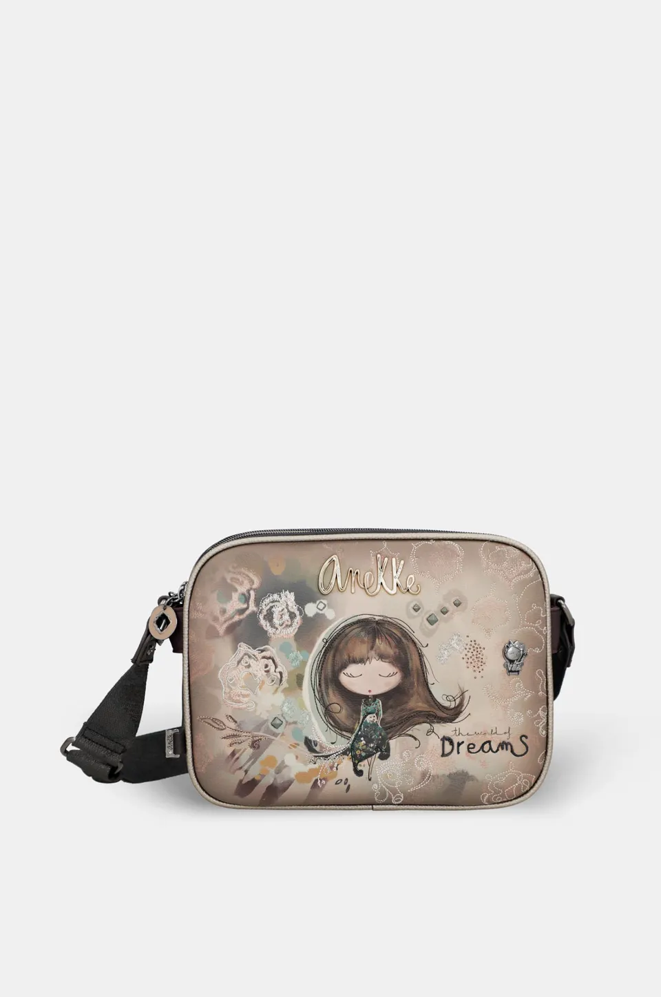Anekke Real borsa tracolla donna 25x19x6 cm cerniera