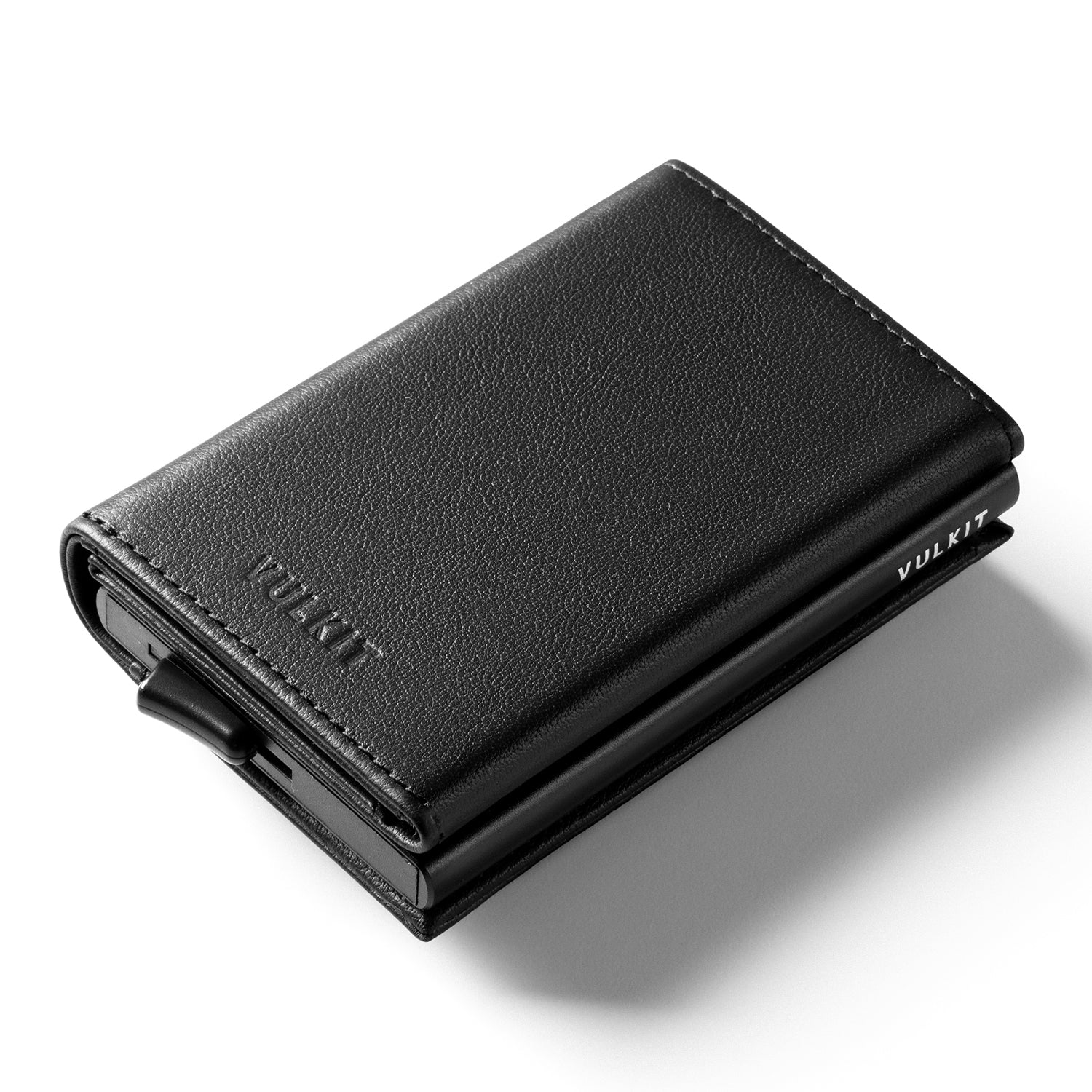 VULKIT Pop Up VC203P Portafoglio Pelle Nero 5 carte