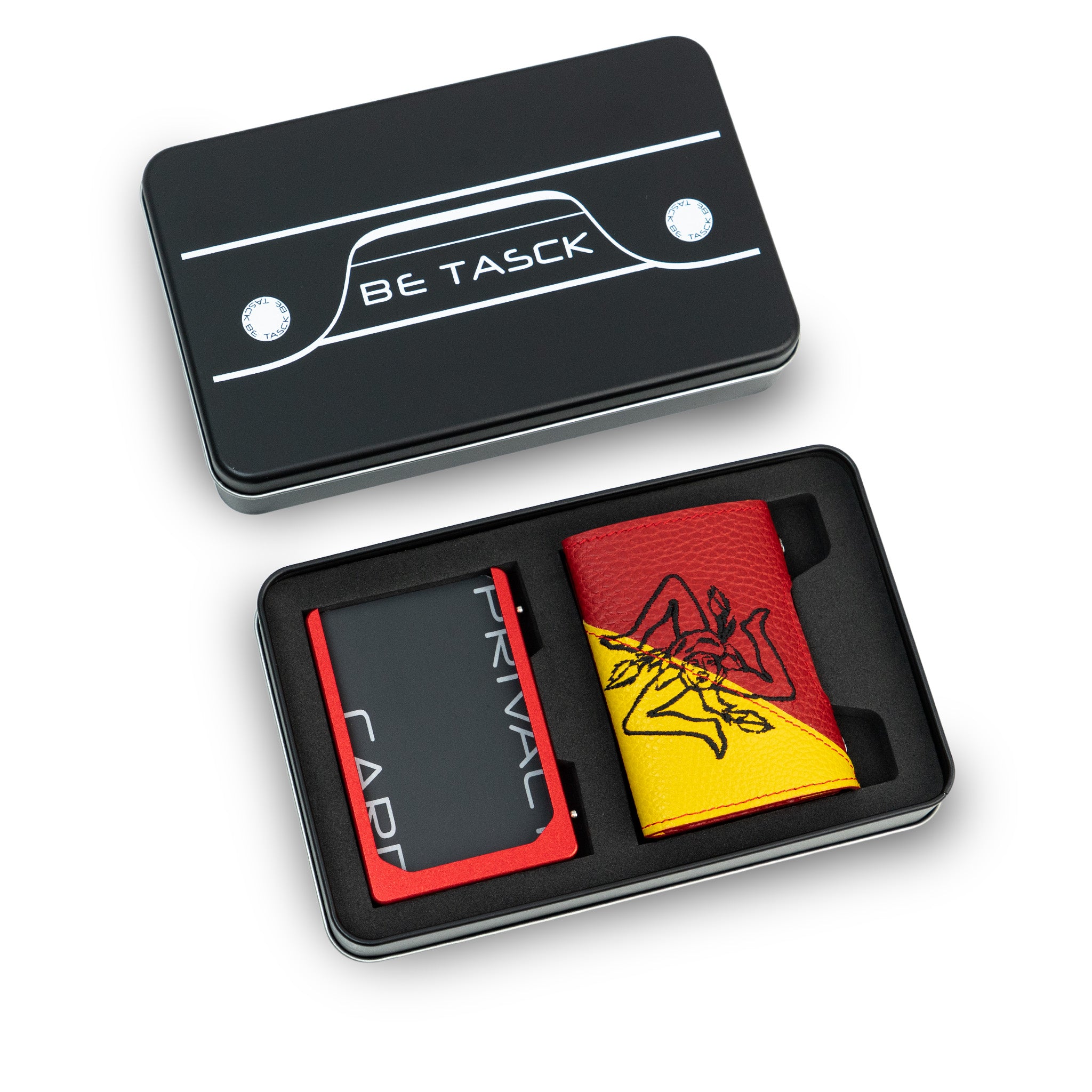 SLim Be Tasck Sicilia Trinacria Portafoglio Frame Nero
