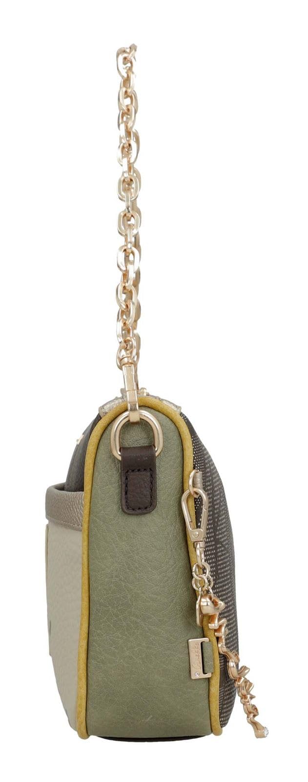 Anekke Essentials Borsa a Tracolla Marrone con Stampa