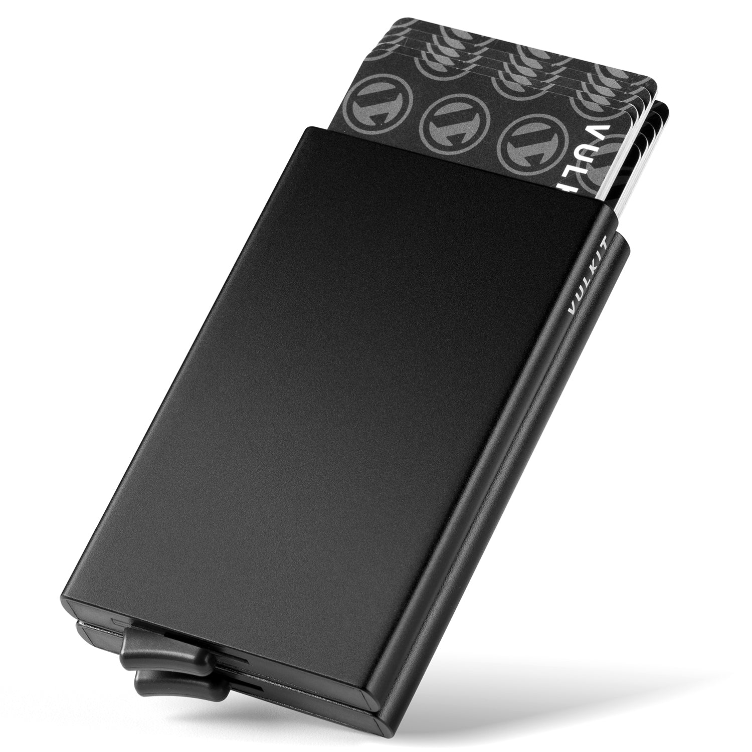VULKIT VC102 Portacarte Alluminio Nero 10 Carte