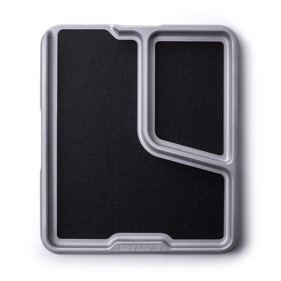 Dango Trays Side Tray svuotatasche alluminio grigio con DTEX
