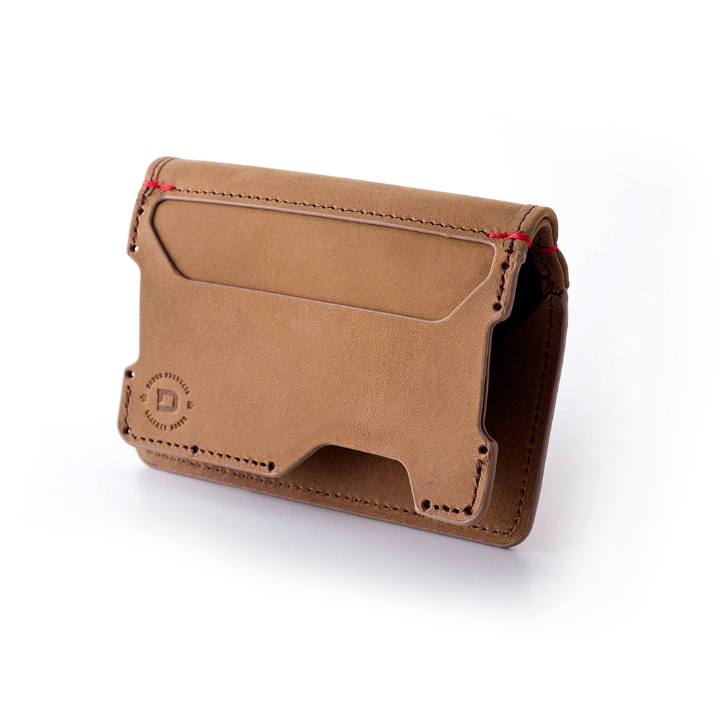 Dango Wallet Add-Ons 3 Pocket Bifold portafoglio Whiskey Brown pelle