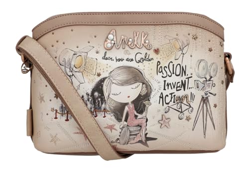 Anekke Hollywood Borsa Crossbody 3 Scomparti Blu M