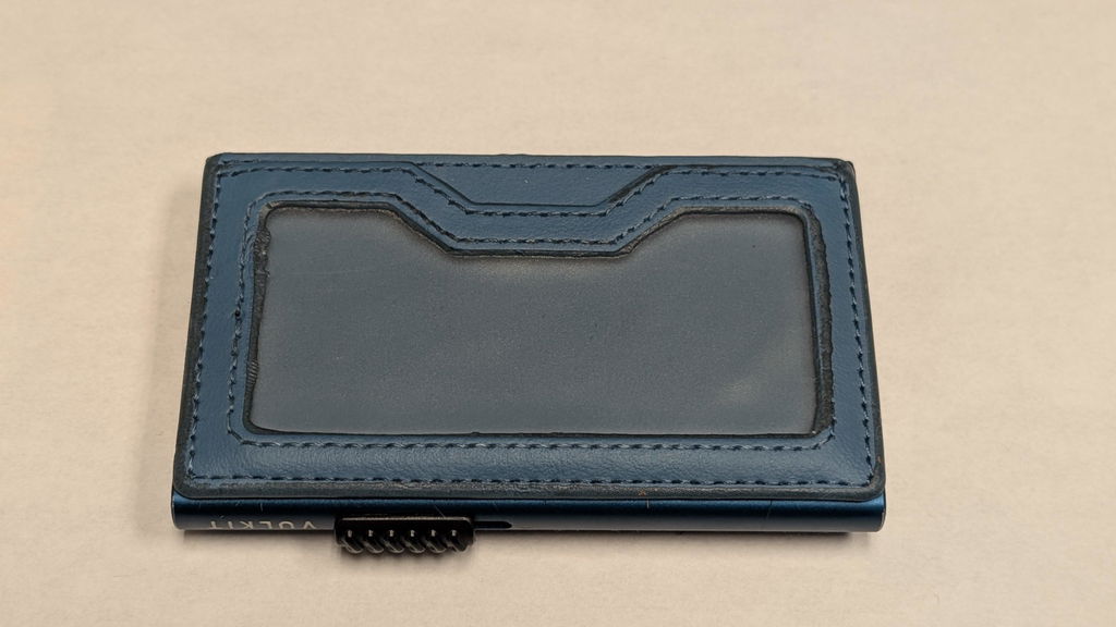 VULKIT Card Holders VC306 Portacarte Alluminio Slim Nero Velluto