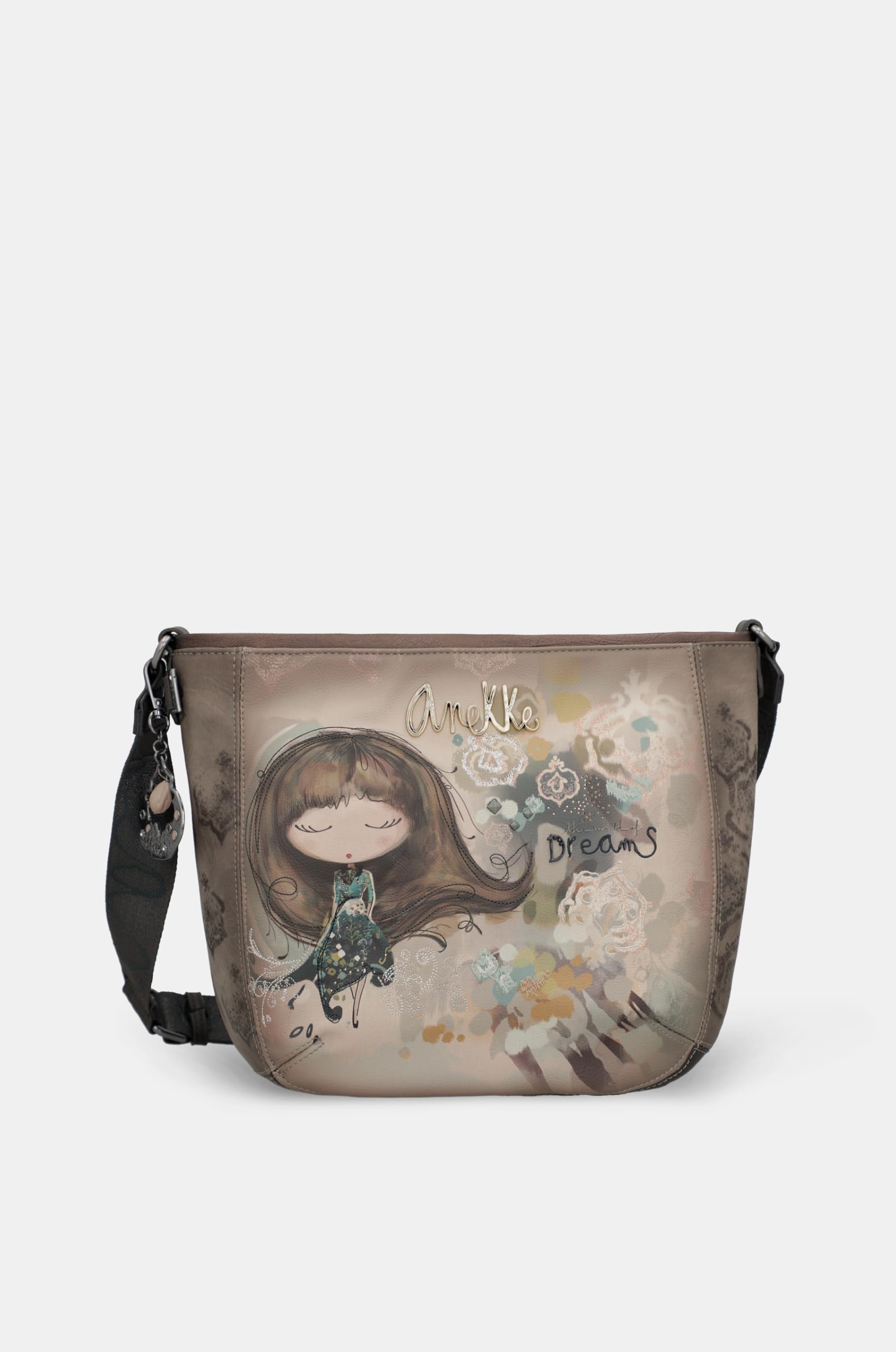 Anekke Real Tracolla Donna 27x26x13 cm con Cerniera