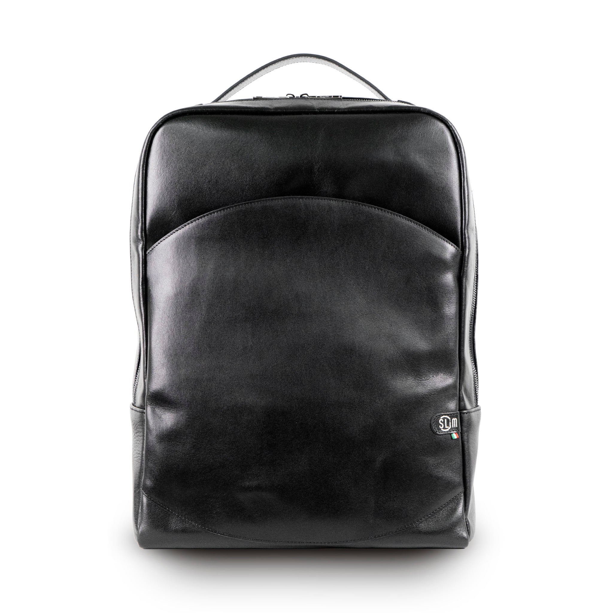 Zaino SLim Zaino Pelle Nero Vegetale 19 Litri PC 16"