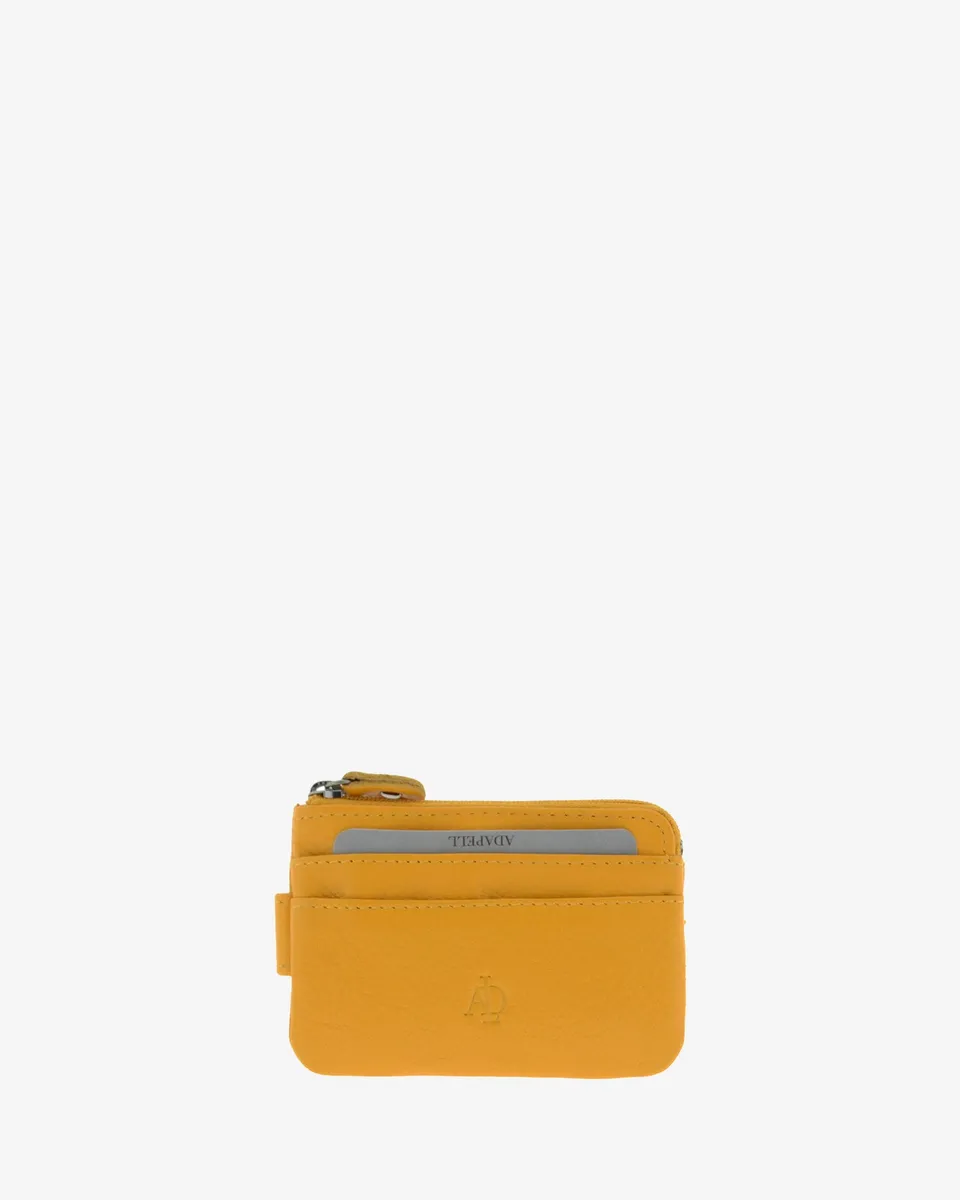 Adapell 8061 Portamonete Sottile Nero 6 Carte Pelle