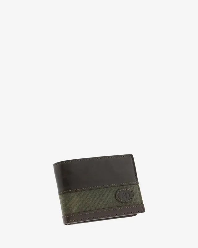 Adapell Range 1621 portafoglio uomo pelle canvas