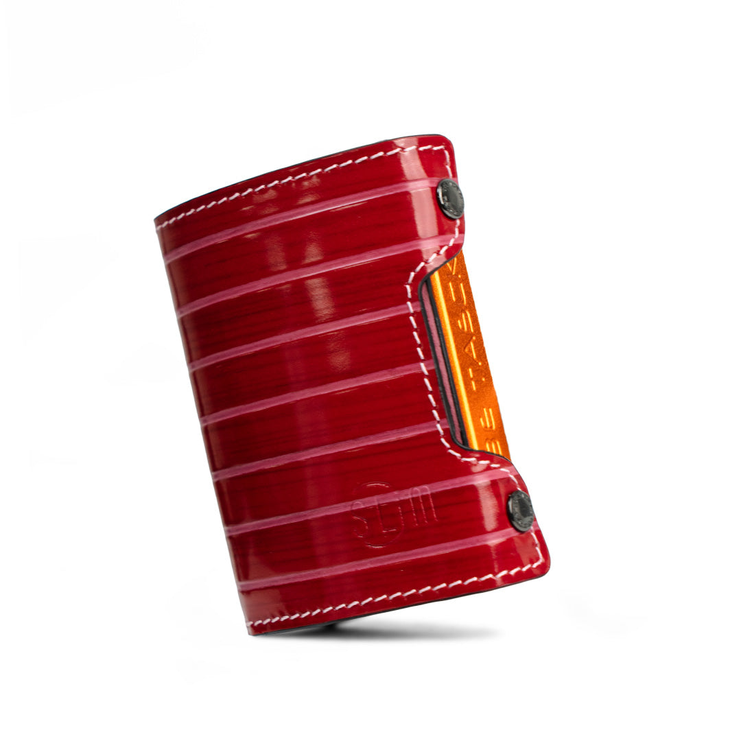 SLim Be Tasck portacarte lollipop rosso rosa