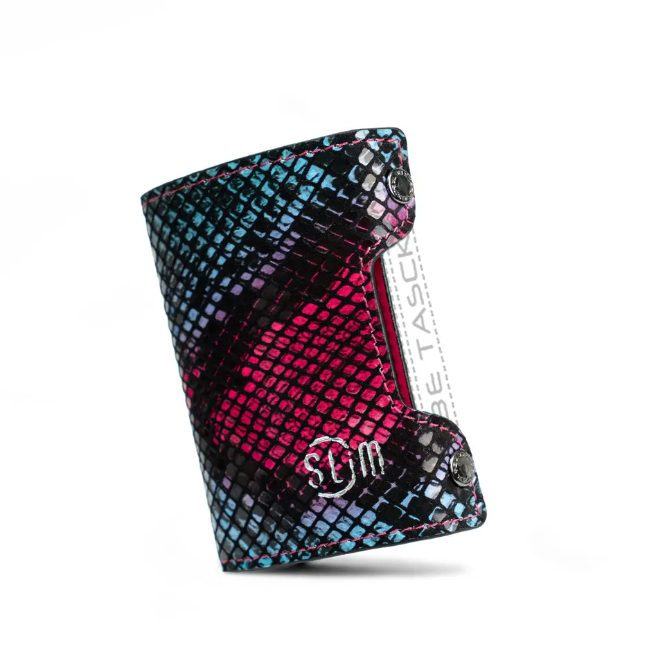 SLim Cover Pelle Be Tasck Animalier Fucsia Multicolor