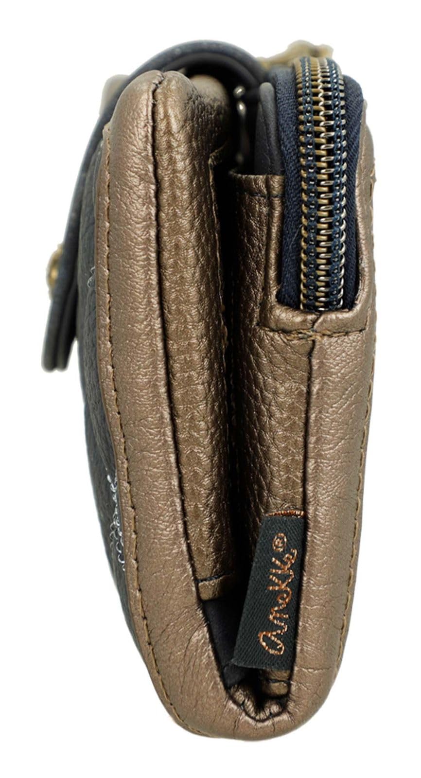Anekke Boutique portafoglio medio RFID donna flessibile