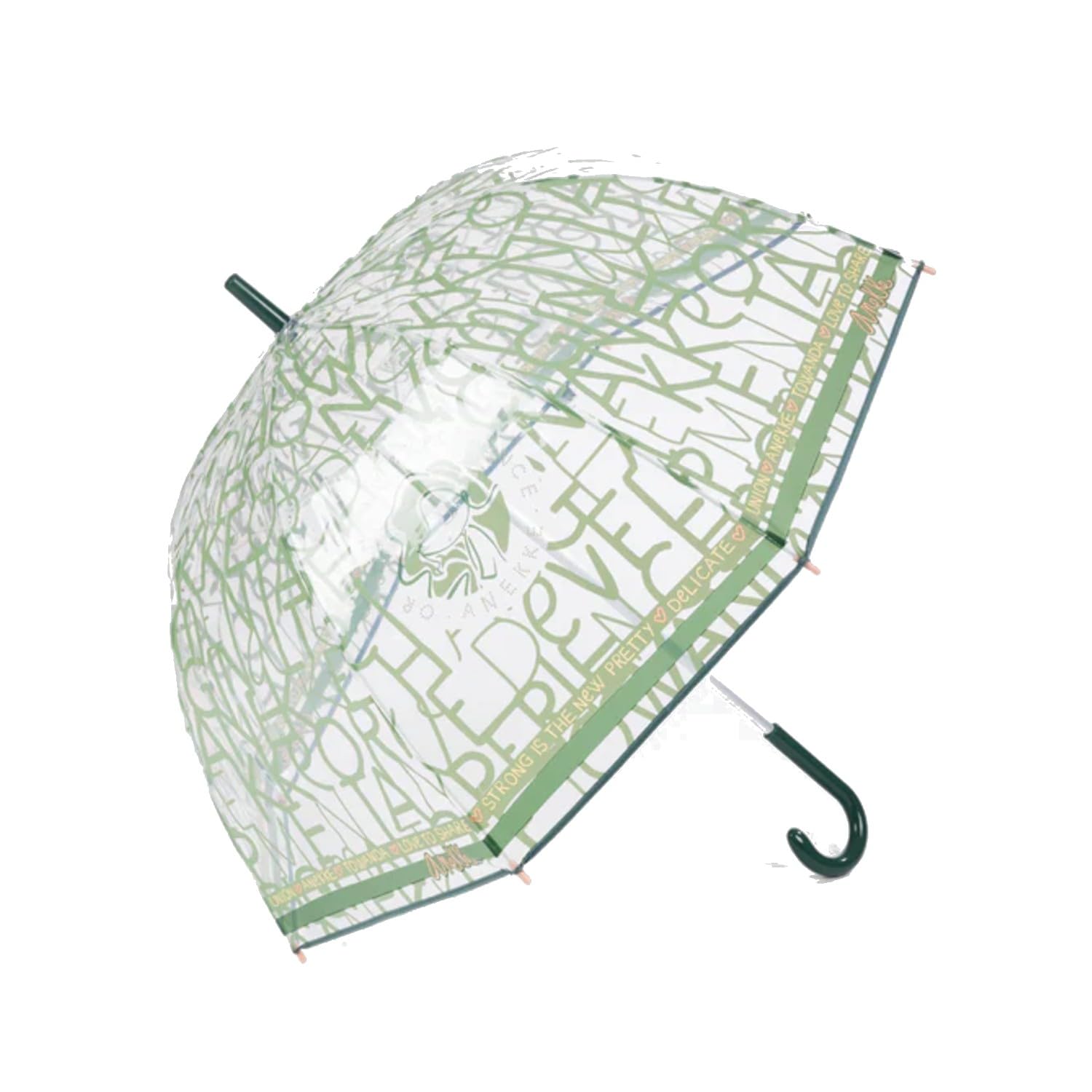 Anekke Original Ombrello Vinile Verde Multicolore