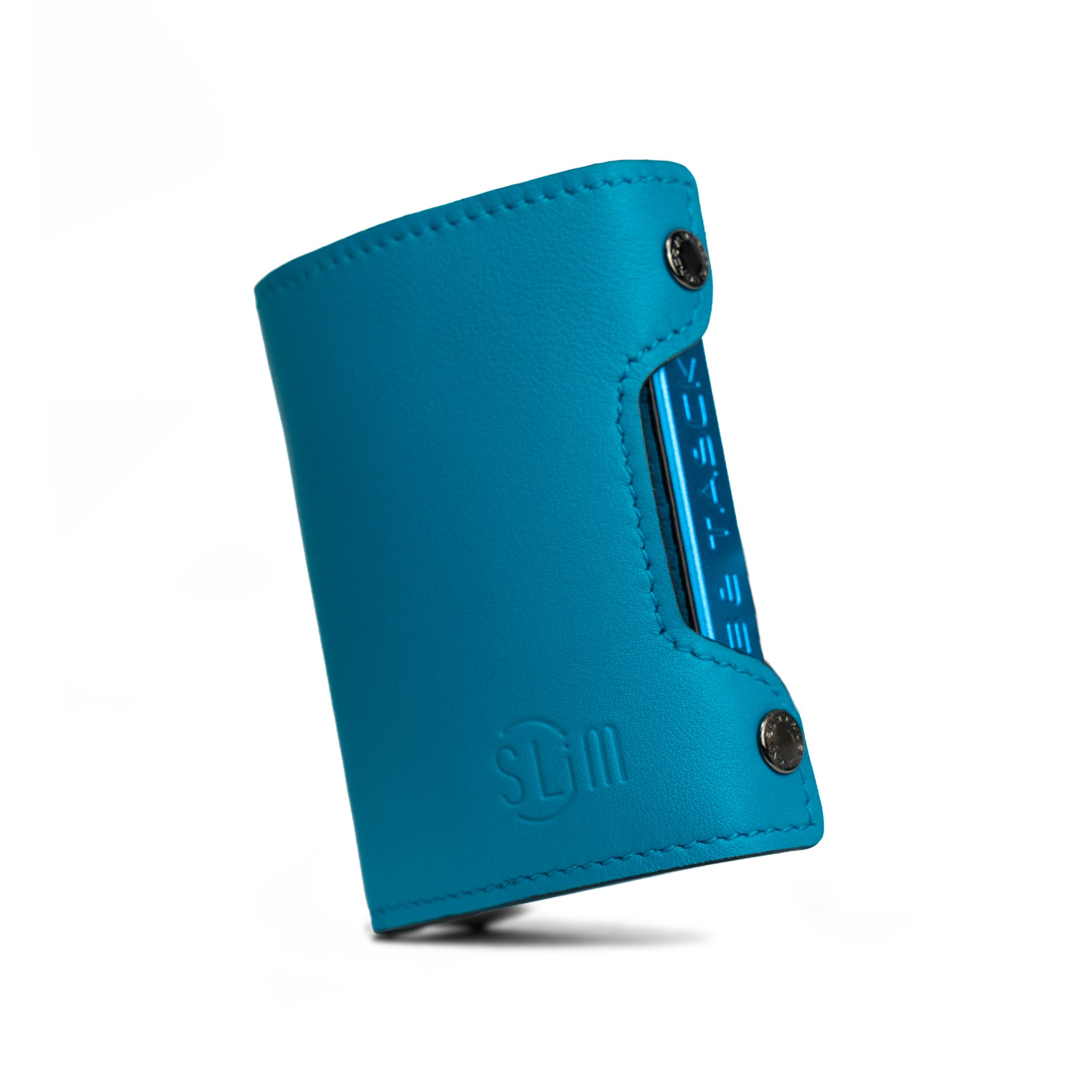 SLim Be Tasck Portafoglio Pelle Liscia Azzurro