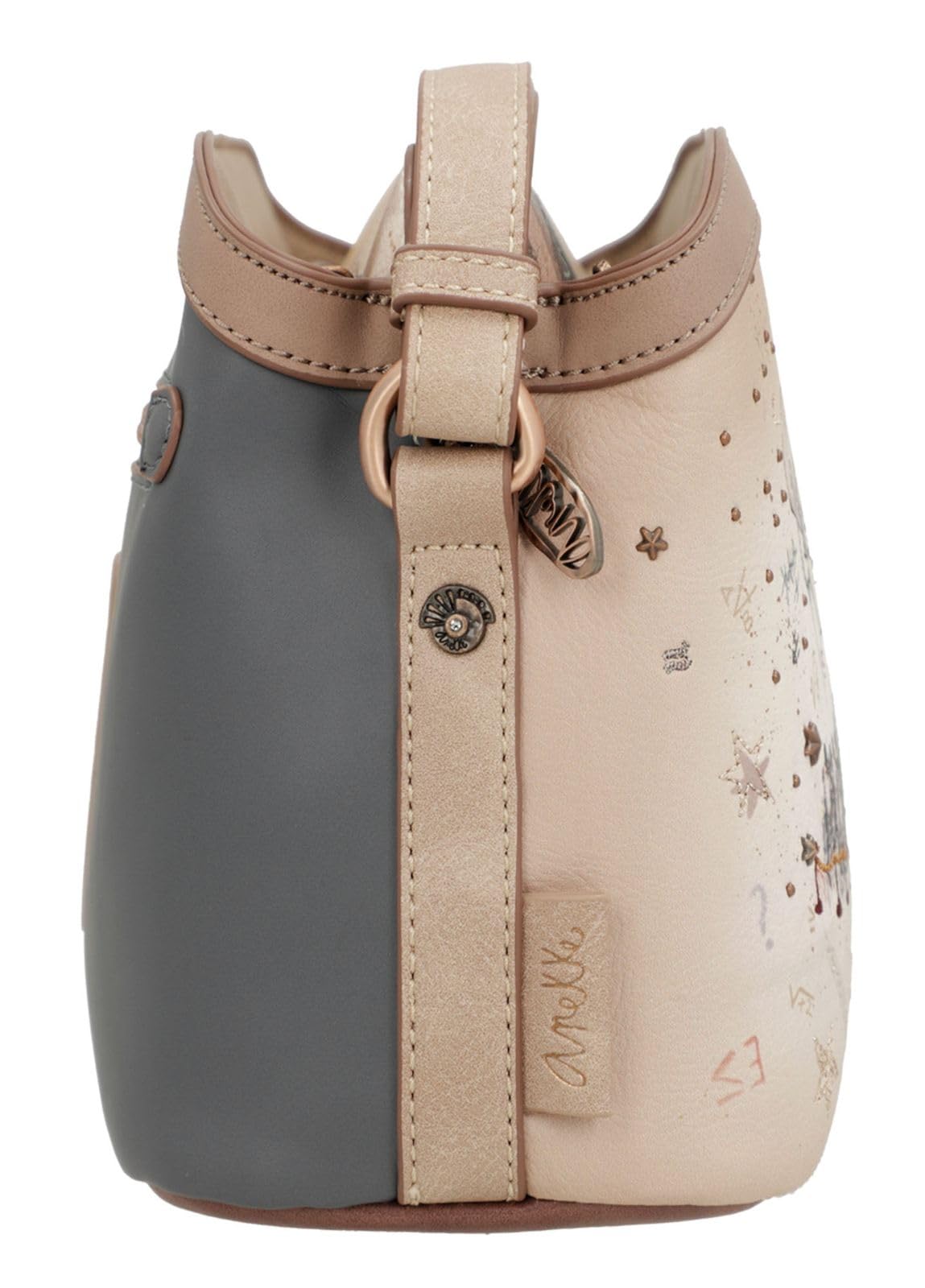 Anekke Hollywood Borsa Crossbody 3 Scomparti Blu M