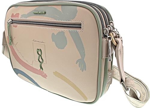 Anekke Original Borsa a Tracolla 3 Scomparti 25,5 cm Zip
