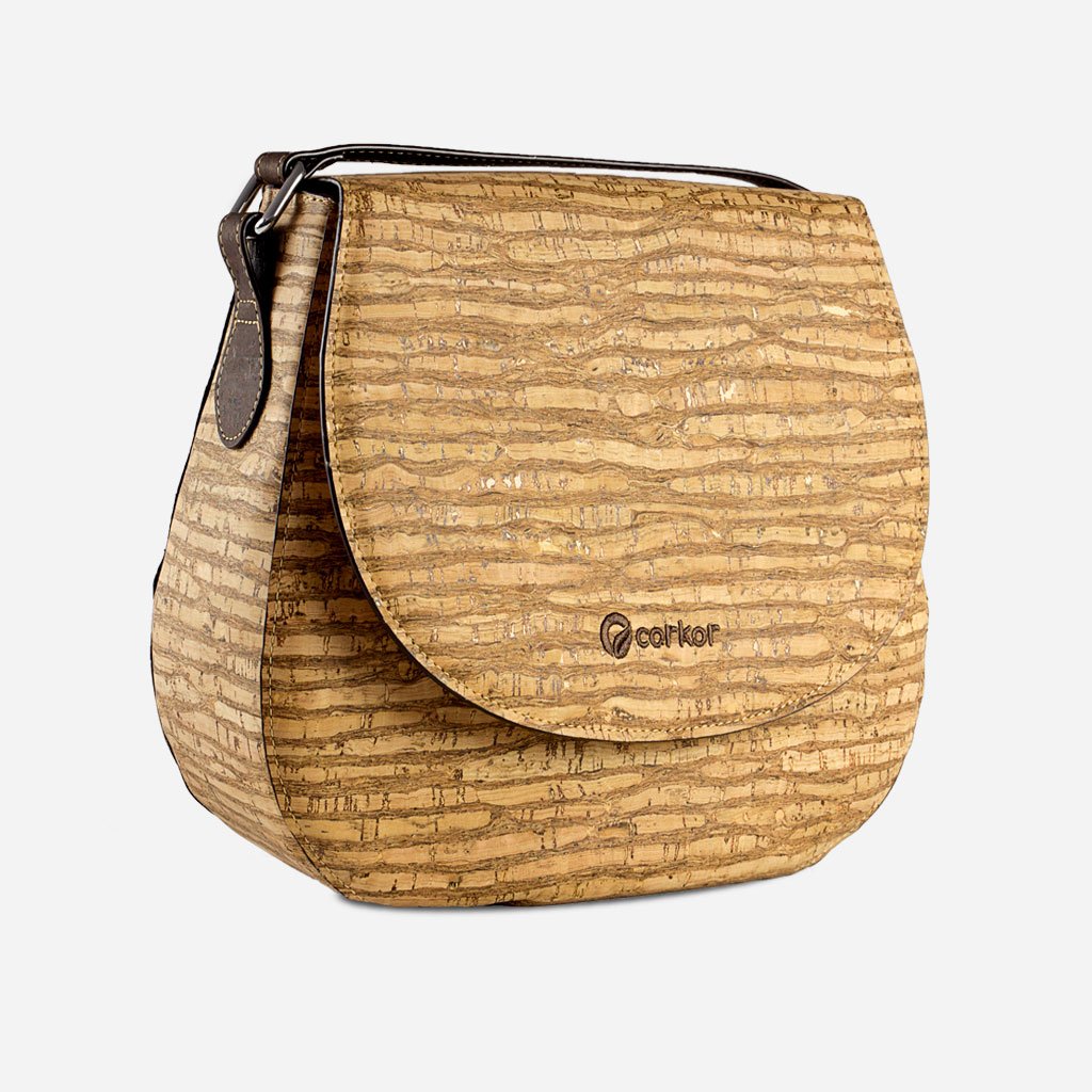 Corkor Bags Borsa a Tracolla Donna Sughero Vegana Naturale