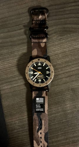 Dango cinturino orologio nylon monopezzo verde 22mm