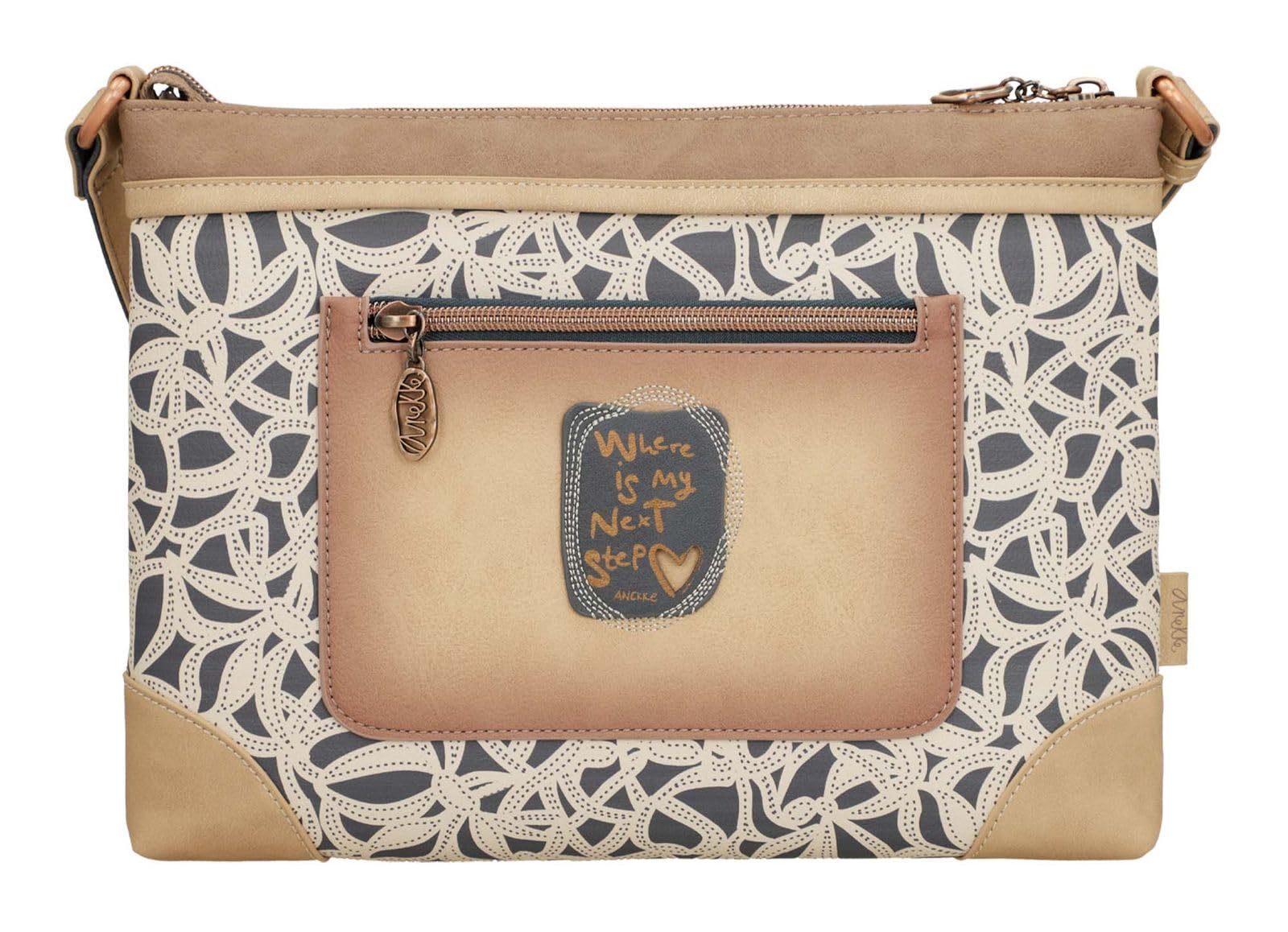 Anekke Memories borsa a tracolla grande stampata 28,5 cm