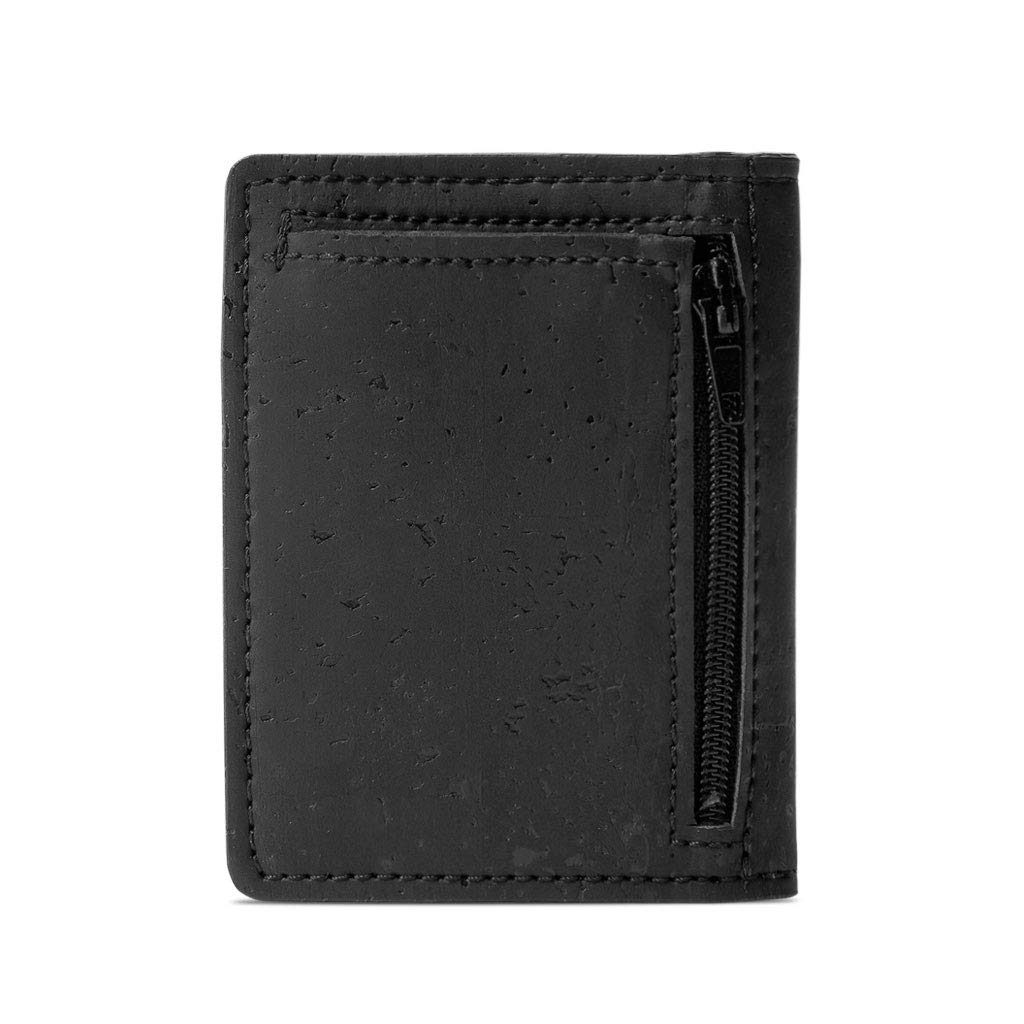 Corkor Wallets Portafoglio Uomo Sughero Nero RFID
