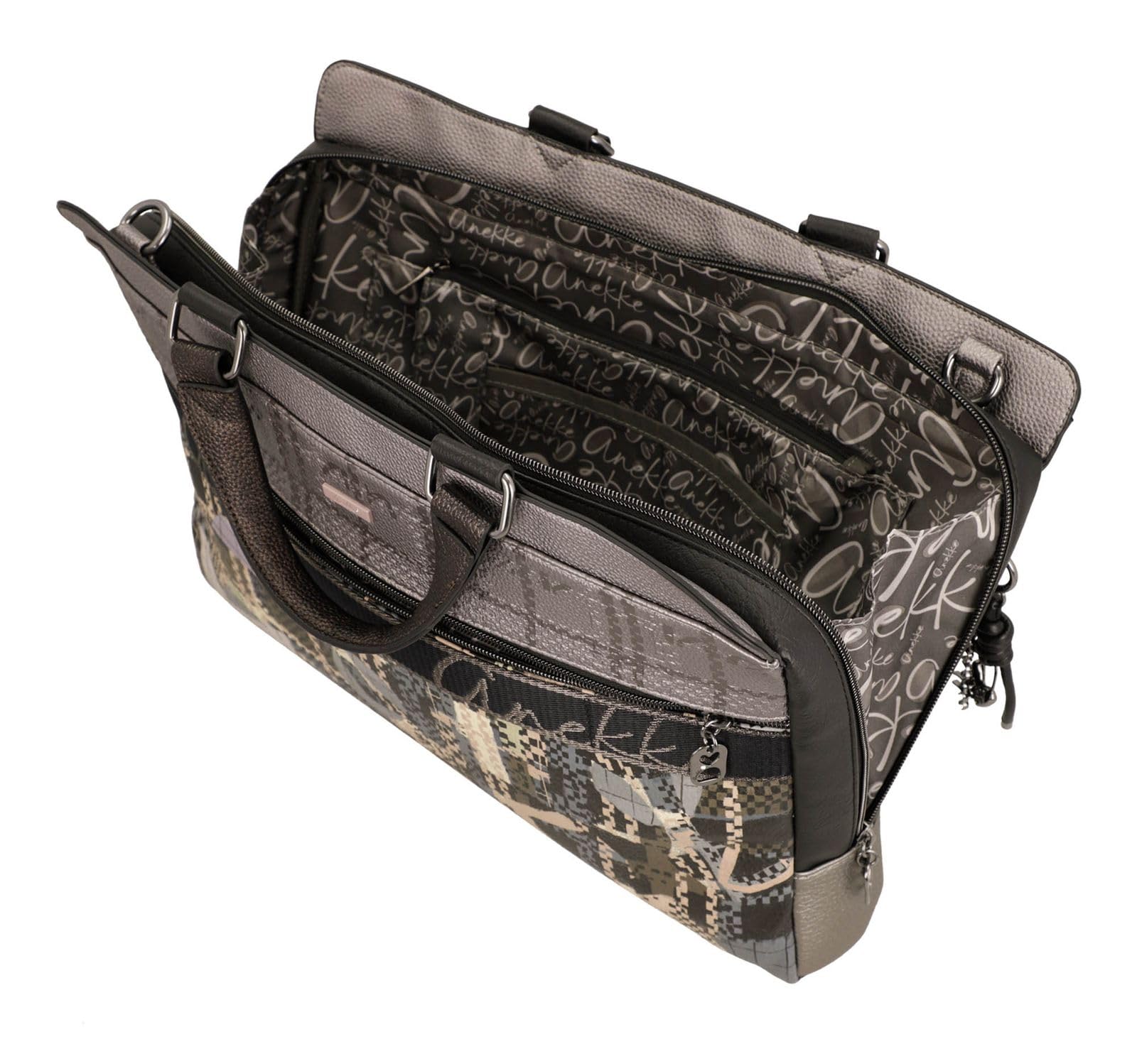 Anekke Iron Borsa Ufficio Laptop 41 cm Nero Multicolor