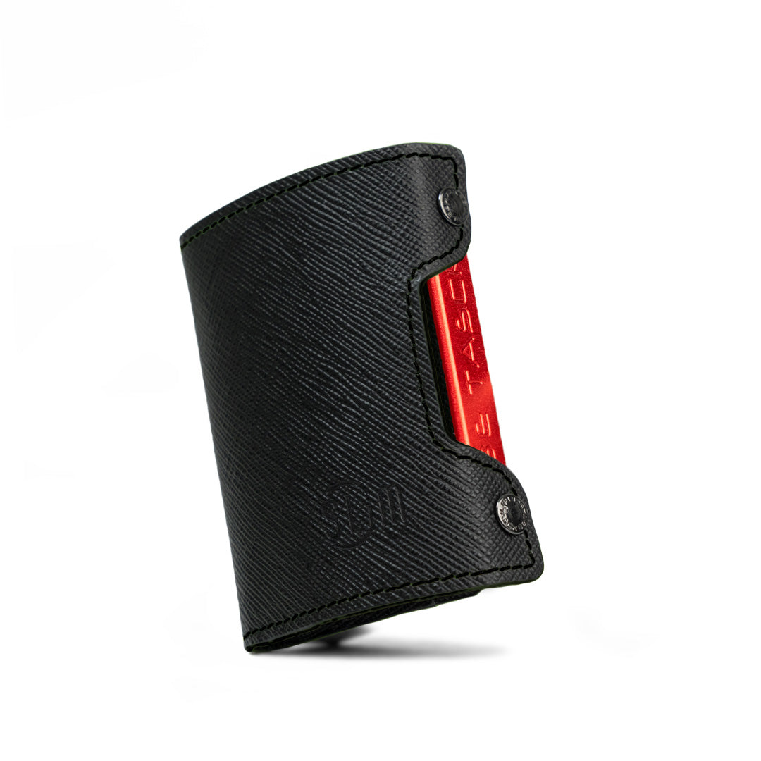 SLim Be Tasck Saffiano Nero Portafoglio Frame Nero Pelle