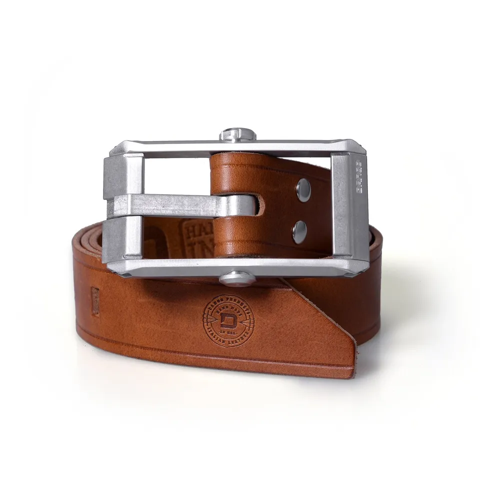Dango Belts cintura uomo pelle Whiskey Brown taglia M