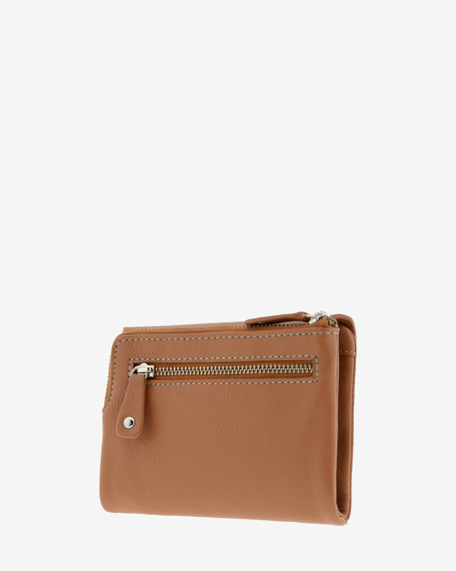 Adapell Lettera 4236 Portafoglio Donna Marrone Doppia Zip