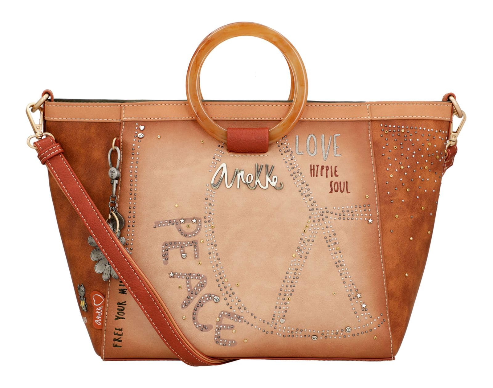 ANEKKE Bloom Flowers Borsa Tracolla 40x25x12 cm