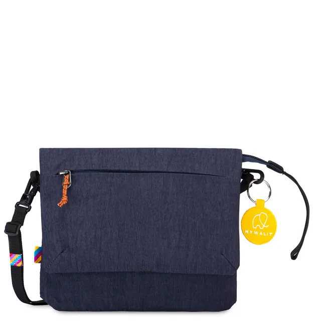 Mywalit Kyoto Half Flap Borsa Navy a Spalla
