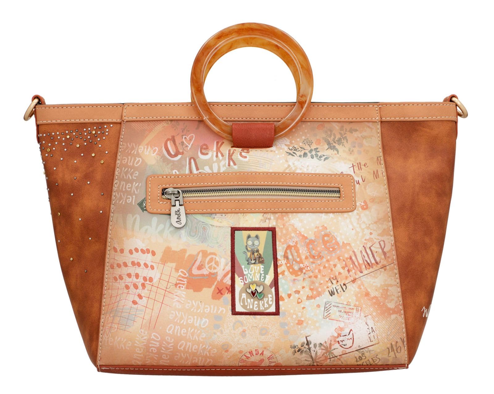 ANEKKE Bloom Flowers Borsa Tracolla 40x25x12 cm