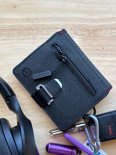 Dango P01 Pioneer Portafoglio viaggio nero DTEX RFID