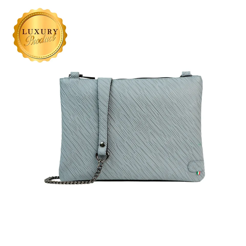 Pochette Tracolla SLim Epi Busta Grigio Ghiaccio 20x28,5 cm