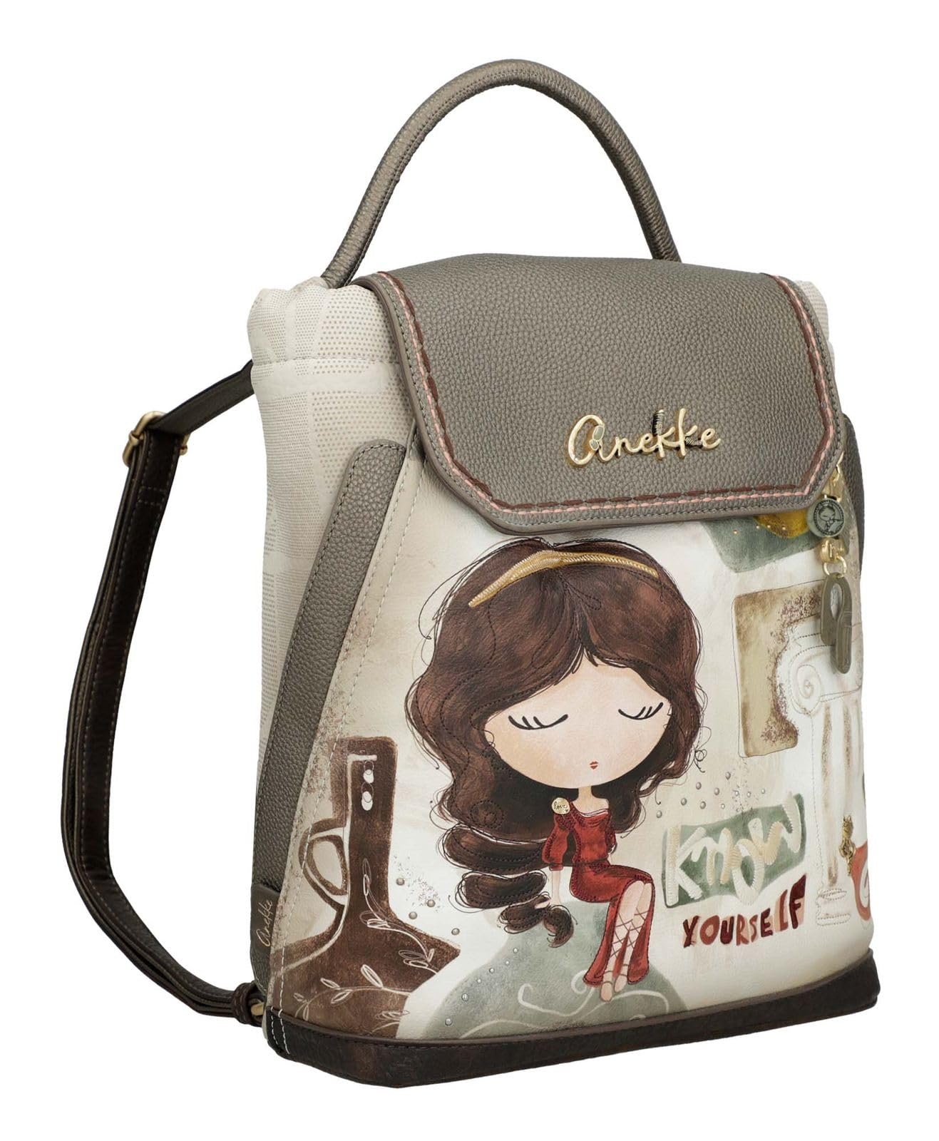 Anekke Muse Zaino con Patta stampa Grecia