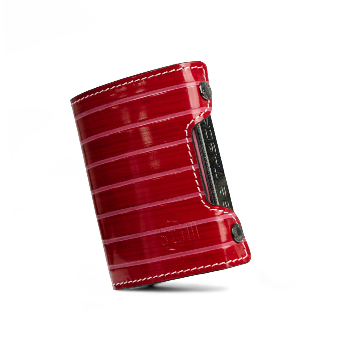 SLim Be Tasck portacarte lollipop rosso rosa