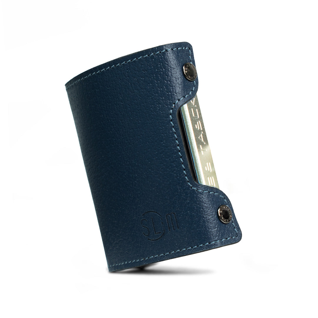 SLim Be Tasck Portafoglio Blu Cinghialino Frame Nero