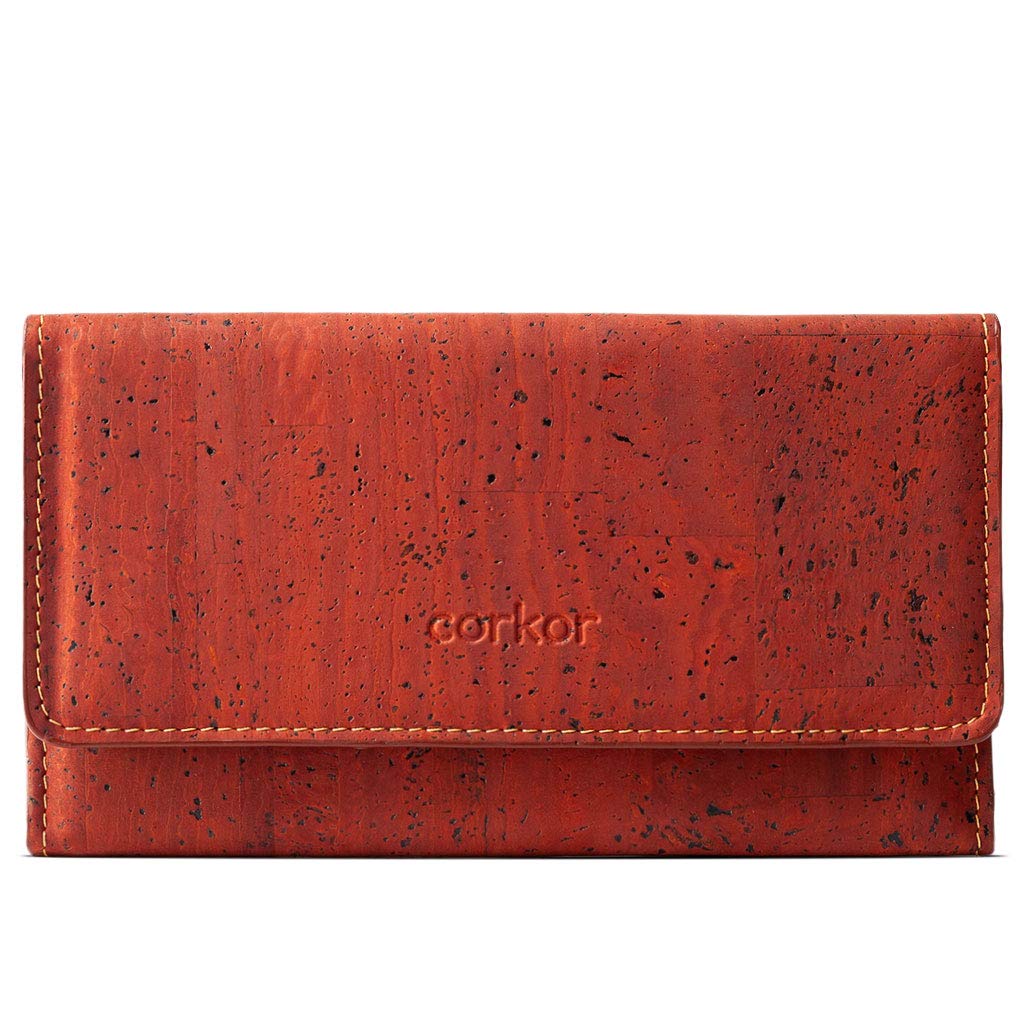 Corkor Wallets Portafoglio Marrone 12 Carte RFID