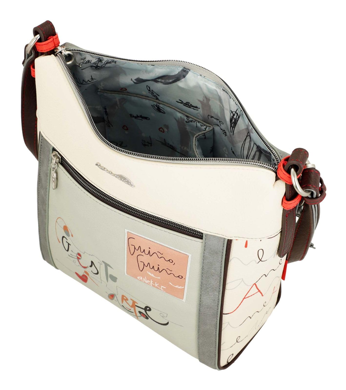 Anekke Mediterranean Ole borsa a tracolla 30x28 cm stampa artistica