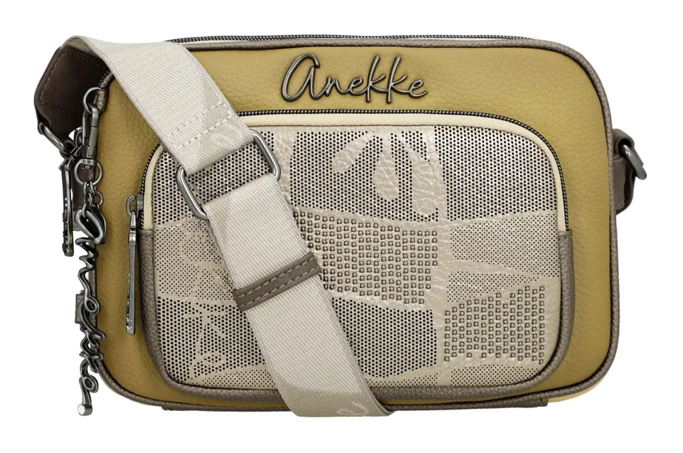Anekke Branch Borsa a Tracolla Verde Oliva Foglie
